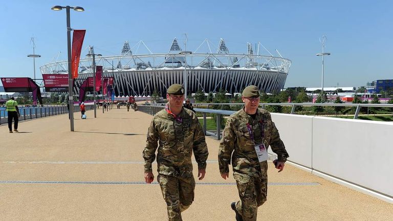 Soldiers at the Olympic Park
