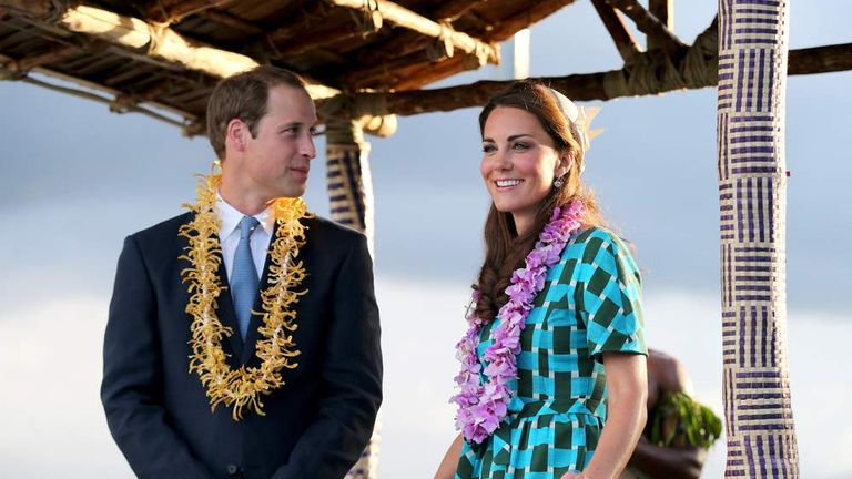 Prince William and Kate in SOLOMON ISLANDS