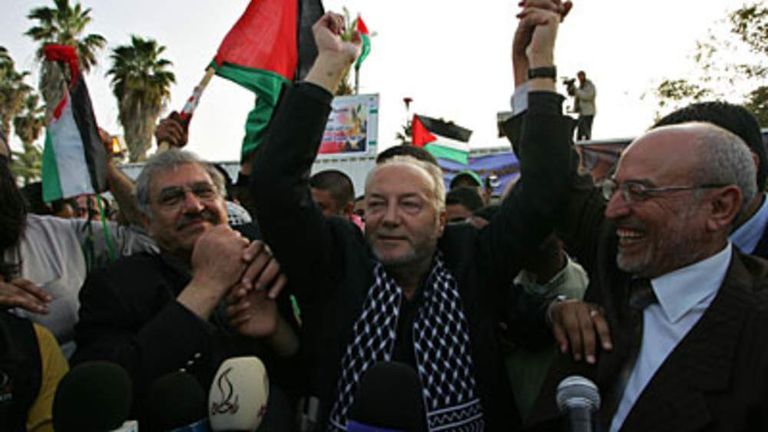George Galloway arrives in Gaza