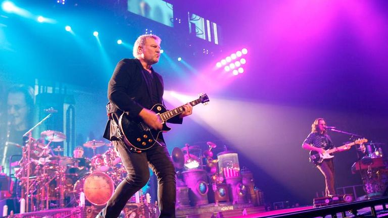 Rush on stage in New York in October 2012