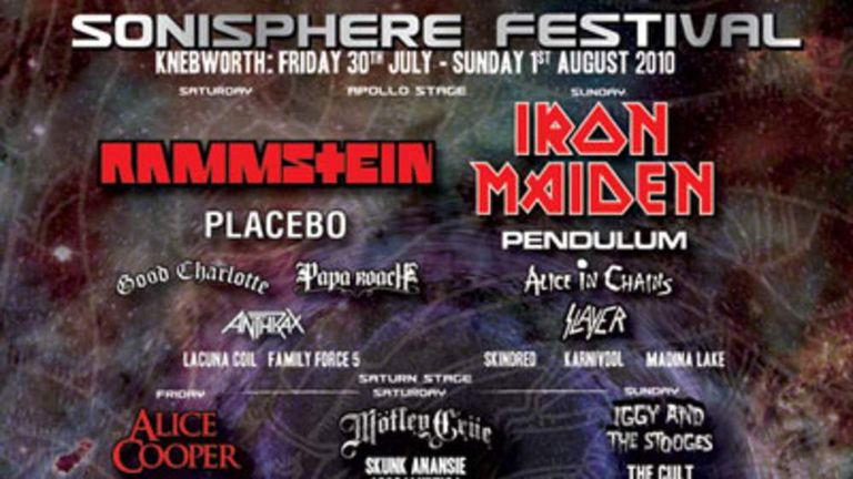 Win Tickets For Sonisphere Music Festival | Ents & Arts News | Sky News