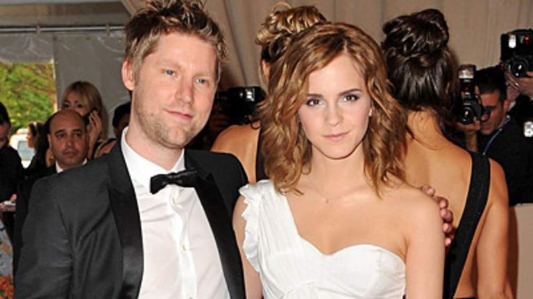 Emma Watson with Chris Bailey of Burberry