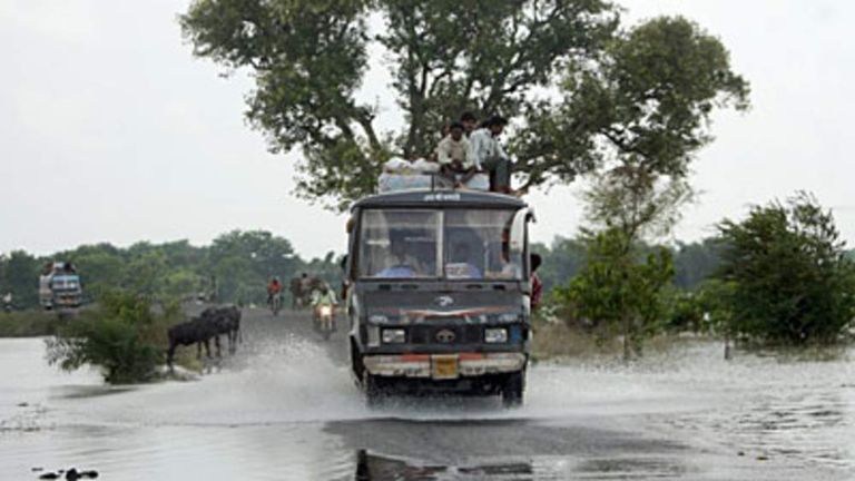Twenty Dead As Bus Plunges Into River In India | World News | Sky News