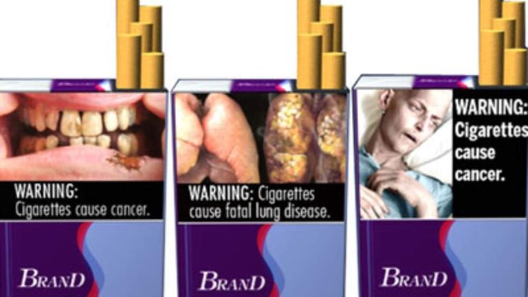 Us To Enforce Graphic Anti Smoking Labels World News Sky News 