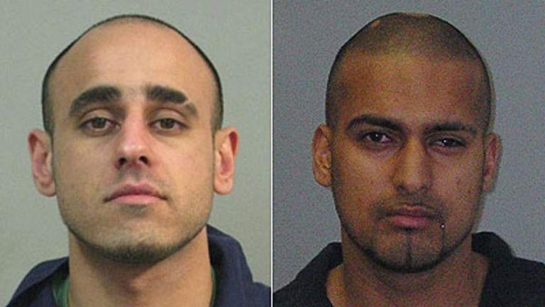 Abid Mohammed Saddique and Mohammed Romaan Liaqat, said to be the ringleaders of the gang which preyed on girls and were caught in Operation Retriever. Pic Derbyshire Police