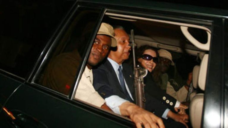 Jean-Claude 'Baby Doc' Duvalier arrives in Haiti