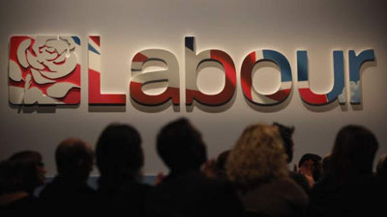 Labour party logo at 2011 conference