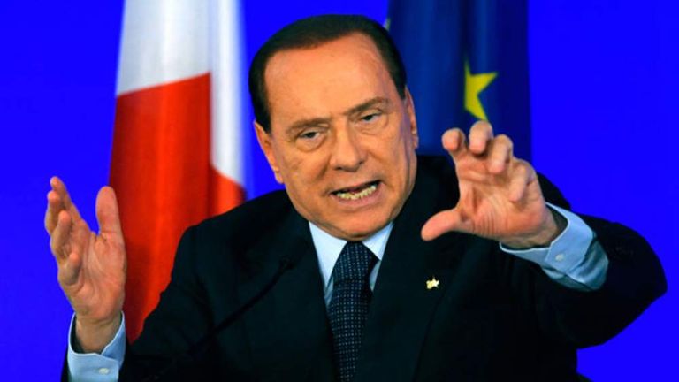 Silvio Berlusconi at the G20 summit in Cannes