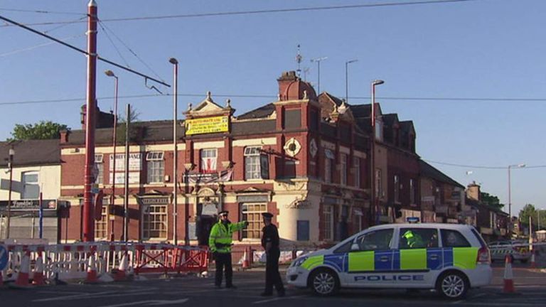 One person died and three others were injured in the shooting incident in Droylsden.