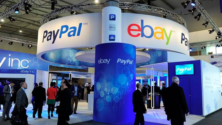 PayPal is owned by online auction giant eBay