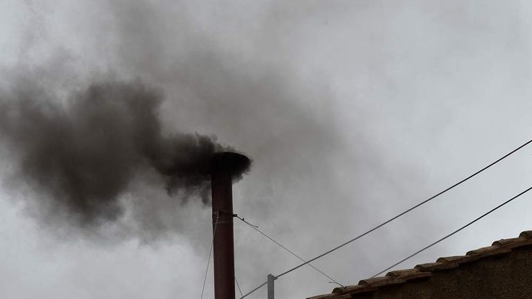 Pope Election: Black Smoke Signals No New Pope | World News | Sky News