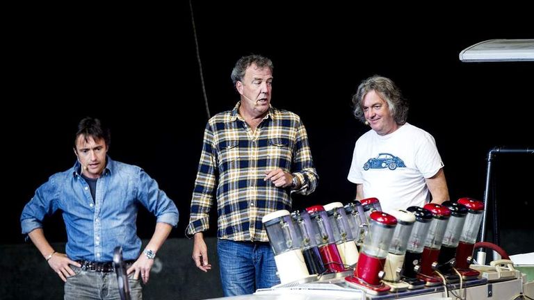 The stars of BBC motoring show Top Gear