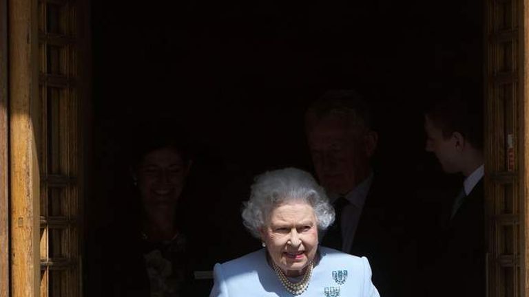 Queen Elizabeth II Visits Prince Philip, Duke of Edinburgh In Hospital