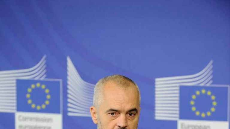 Albania prime minister Edi Rama
