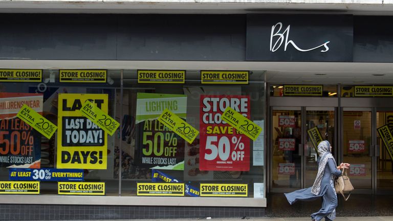 BHS stores are shutting down
