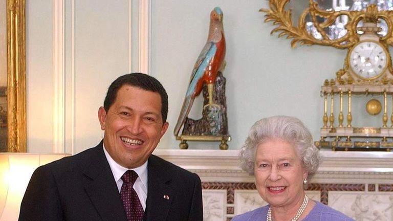 British Queen Elizabeth II and Venezuela