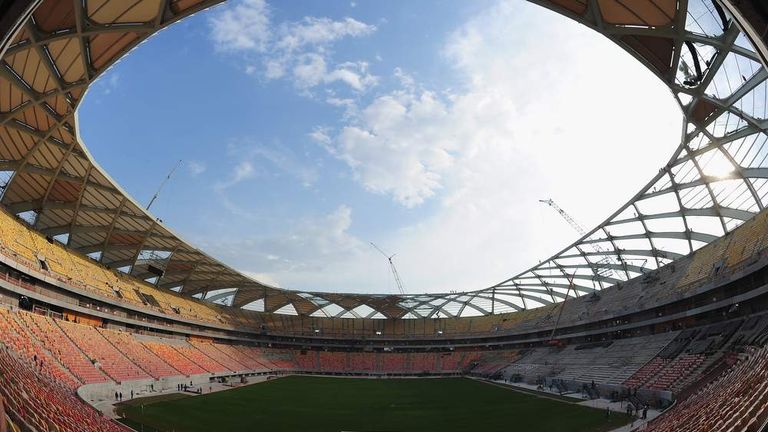 Brazil inaugurate Manaus' World Cup stadium