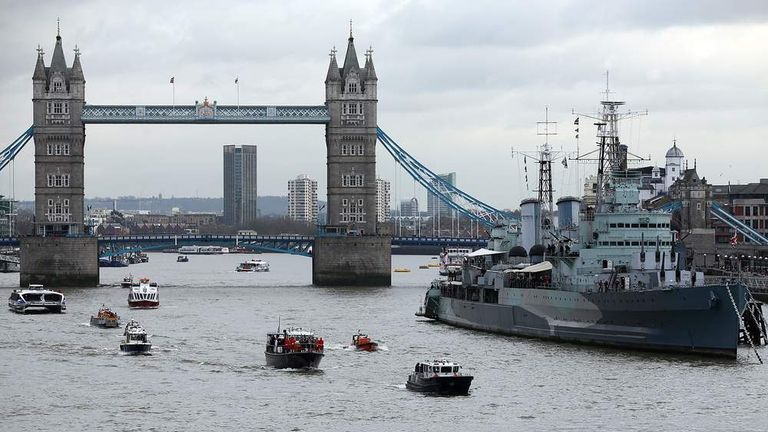 50th Anniversary Of Winston Churchill's Funeral
