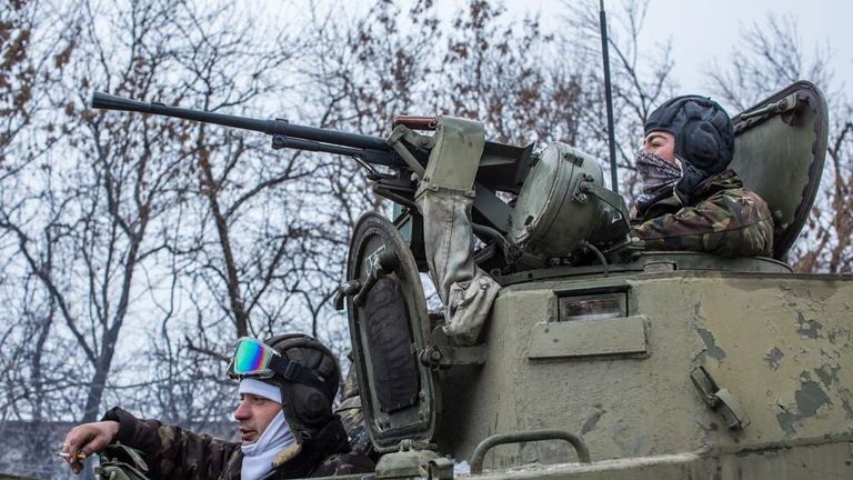 Ukraine Rebels Claim To Have Captured Key Town | World News | Sky News