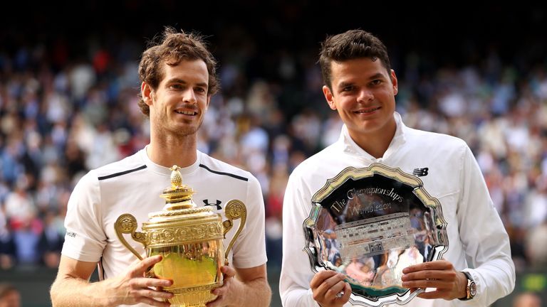 Andy Murray and Milos Raonic