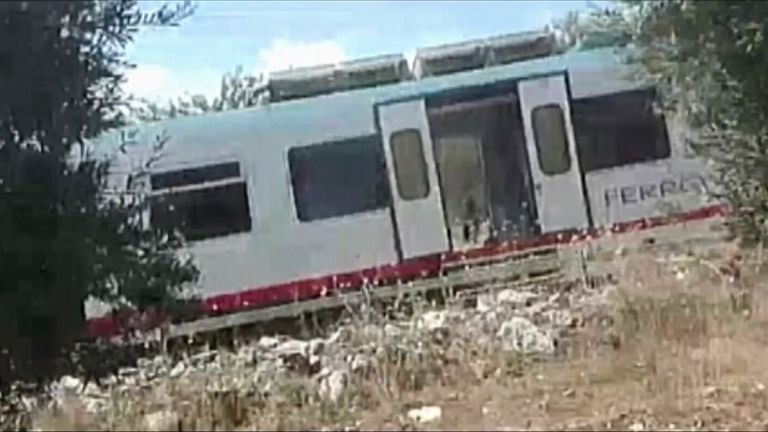 Train crash in Italy