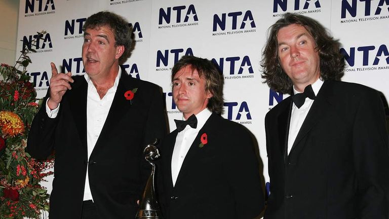 The stars of BBC motoring show Top Gear