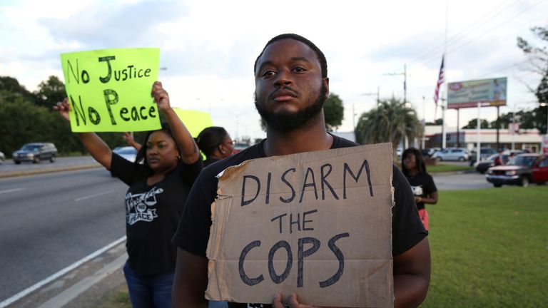 Protest in Baton Rouge