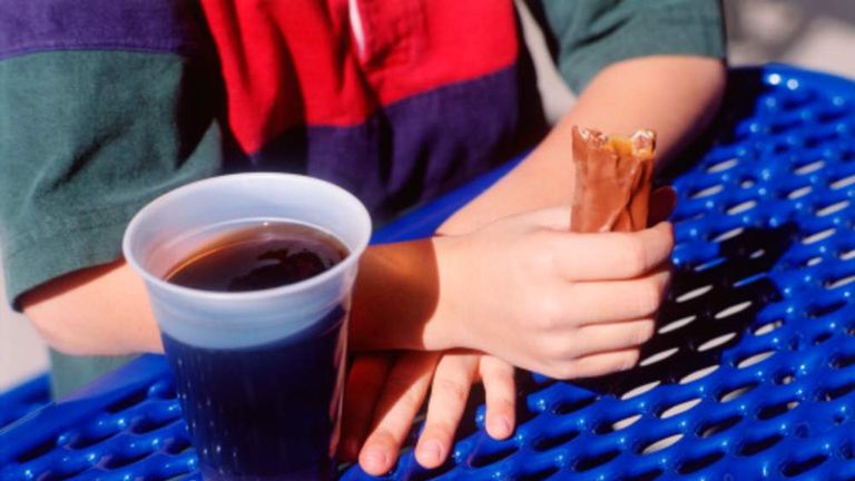Sugary drinks and chocolate are contributing to obesity among children.