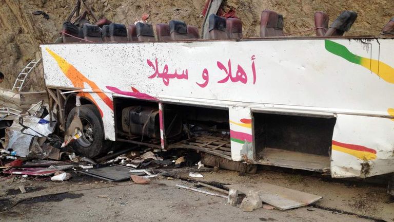 Morocco Bus In 500ft Ravine Plunge: 42 Dead | World News | Sky News