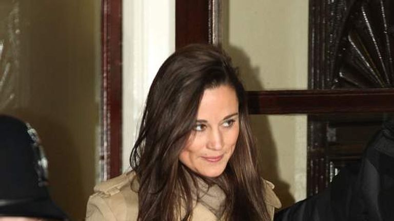 Pippa Middleton leaves the King Edward VII hospital in London after visiting her sister, the Duchess of Cambridge