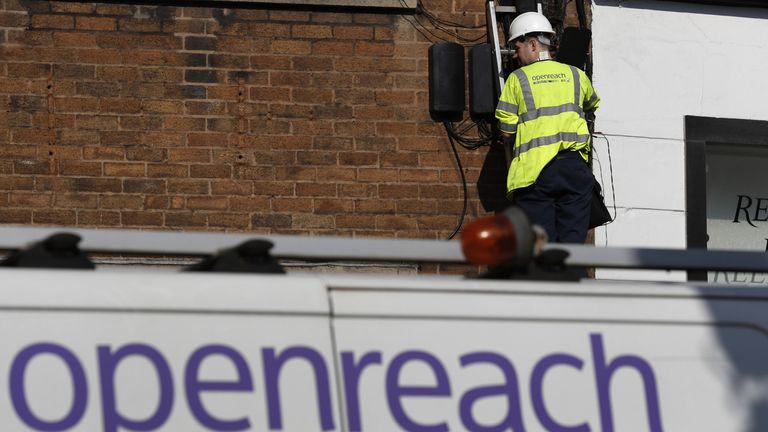 Openreach develops and maintains the telecommunications network