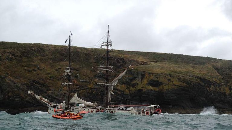 Tall Ship Astrid Sinks Off Ireland Coast