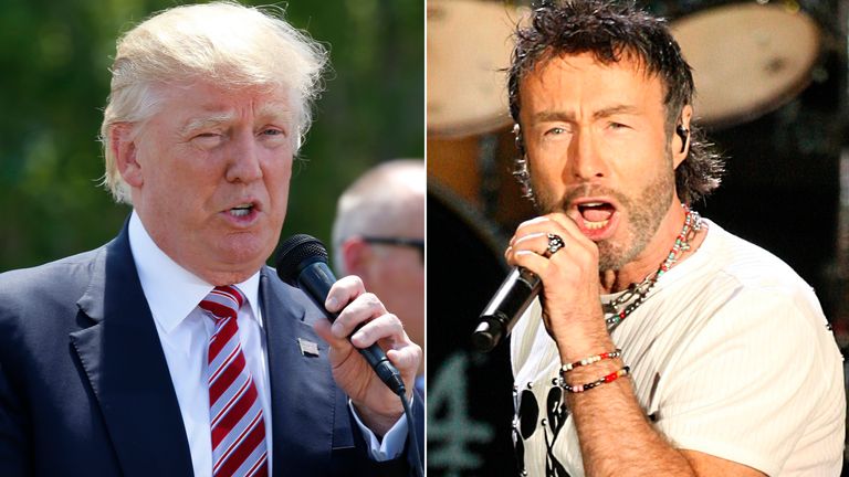 Donald Trump and Paul Rodgers