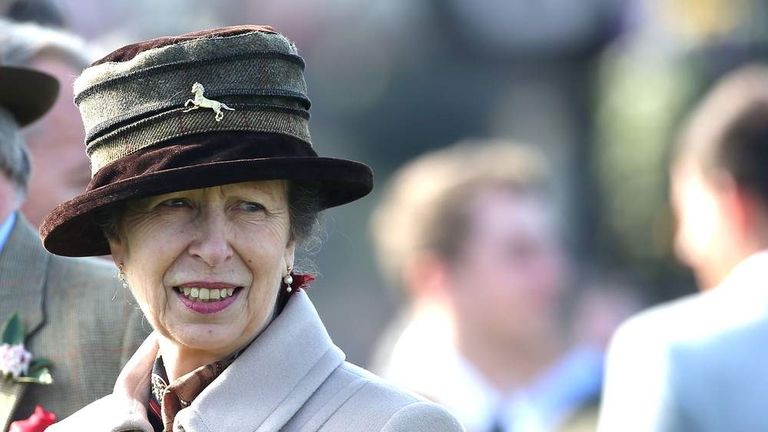 Princess Anne, The Princess Royal attends Ladies Day