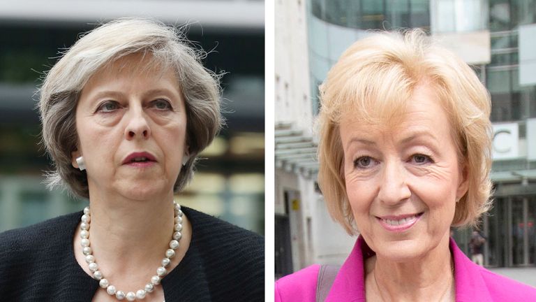 Theresa May and Andrea Leadsom are competing for the Tory leadership