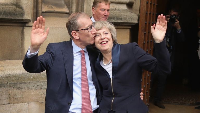 Theresa May and Philip May