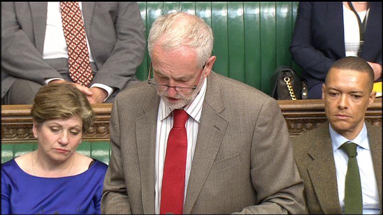 Jeremy Corbyn opposes the renewal of Trident