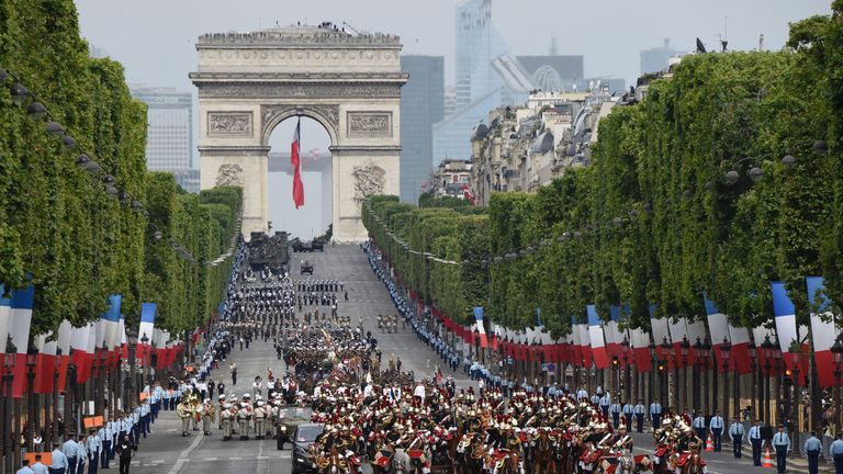 Bastille Day Celebrations In Paris | World News | Sky News