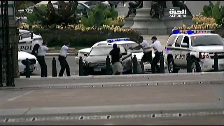 Capitol Shooting: Woman Dead After Car Chase | US News | Sky News