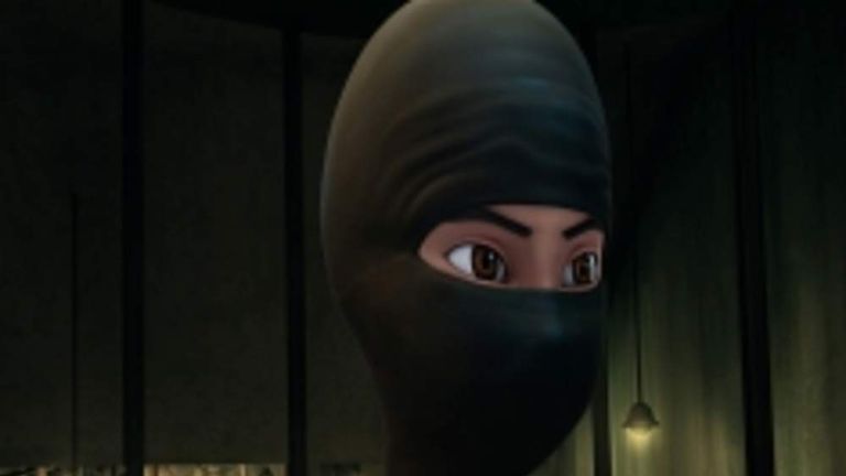Burka Avenger Fights For Girls' Education | Ents & Arts News | Sky News