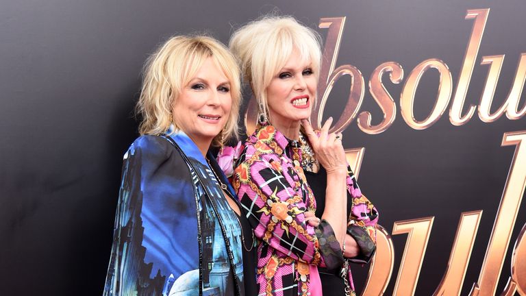 Jennifer Saunders and Joanna Lumley