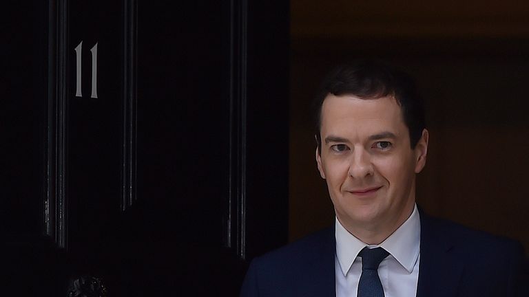 George Osborne leaves Number 11 on the day he resigned as Chancellor