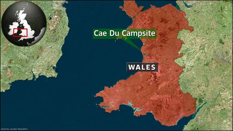 Cae Due is located on the west coast of Wales