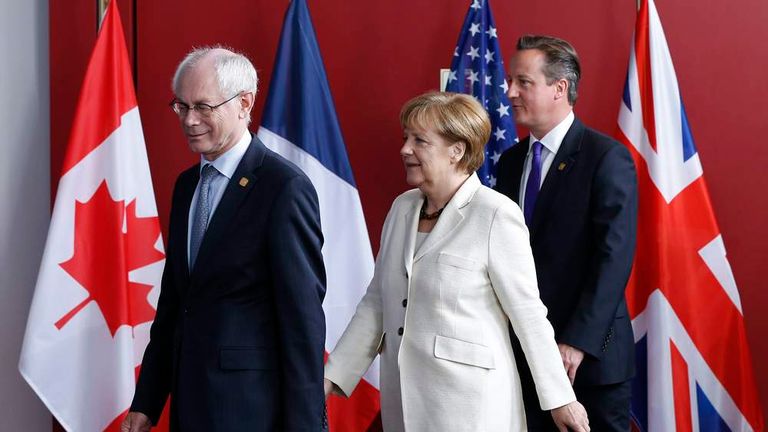 Leaders at the G7 summit in Brussels