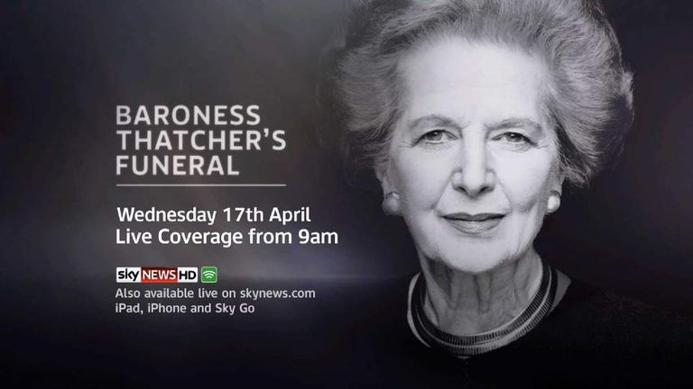 Baroness Thatcher Funeral