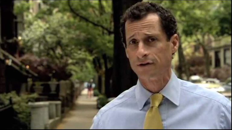 Anthony Weiner Stands For New York City Mayor Us News Sky News 