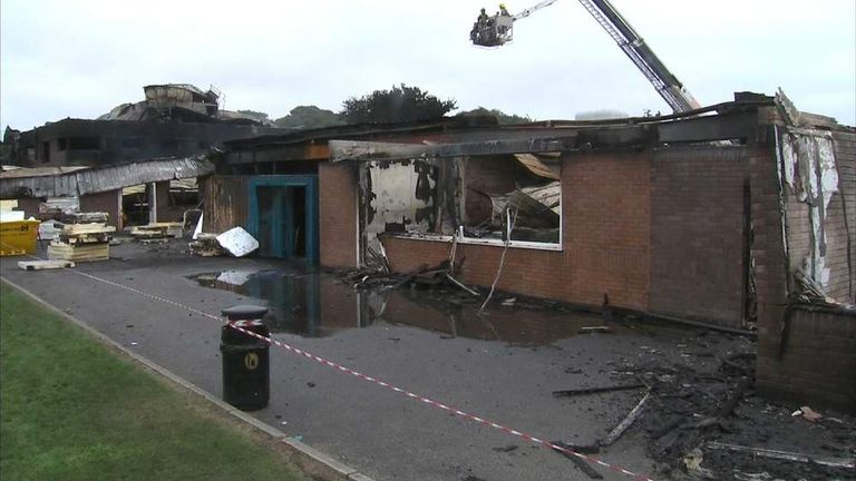 Lancashire School Blaze: Five Boys Arrested | UK News | Sky News