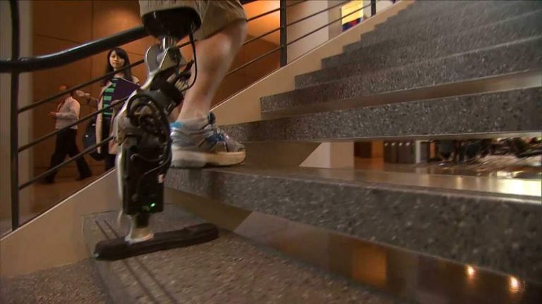 Bionic Leg Controlled By Brain Is Tested | Science & Tech News | Sky News