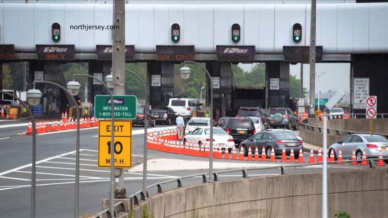 Traffic jams on New York's George Washington Bridge