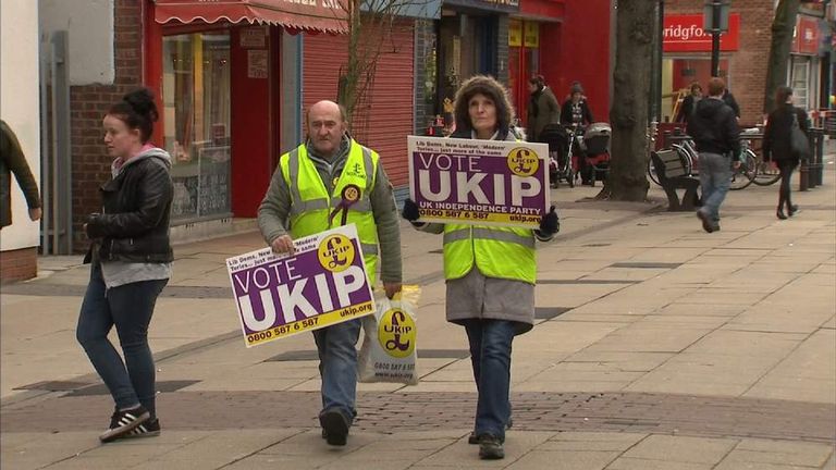 Ukip Set To Snatch Second Place In By Election Politics News Sky News 